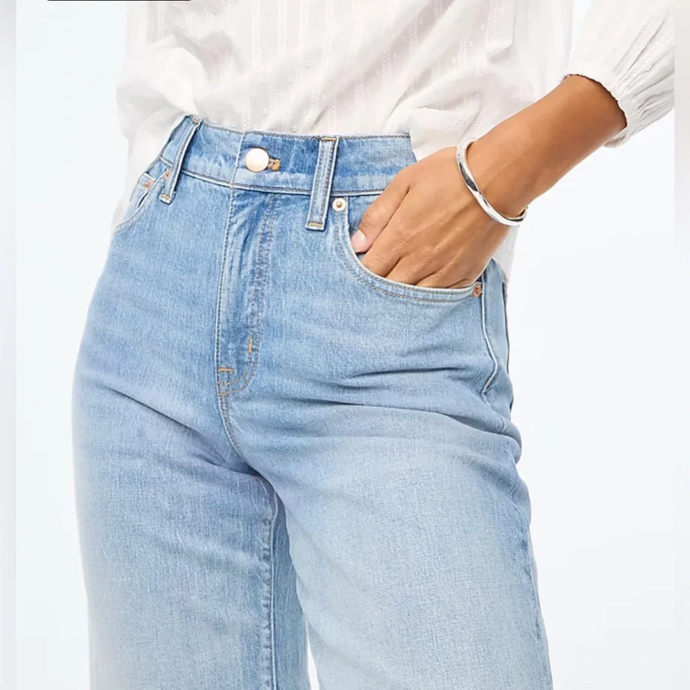 NWT J.Crew Factory Wide-leg crop jean in all-day stretch - Size 30 - Picture 2 of 7